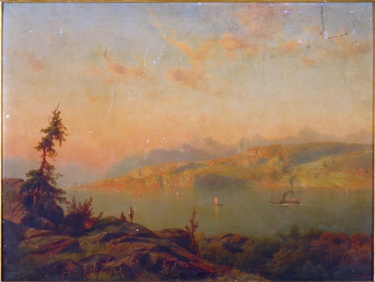 Nehir kenarında dinlenen gezginler by Cornelis Lieste