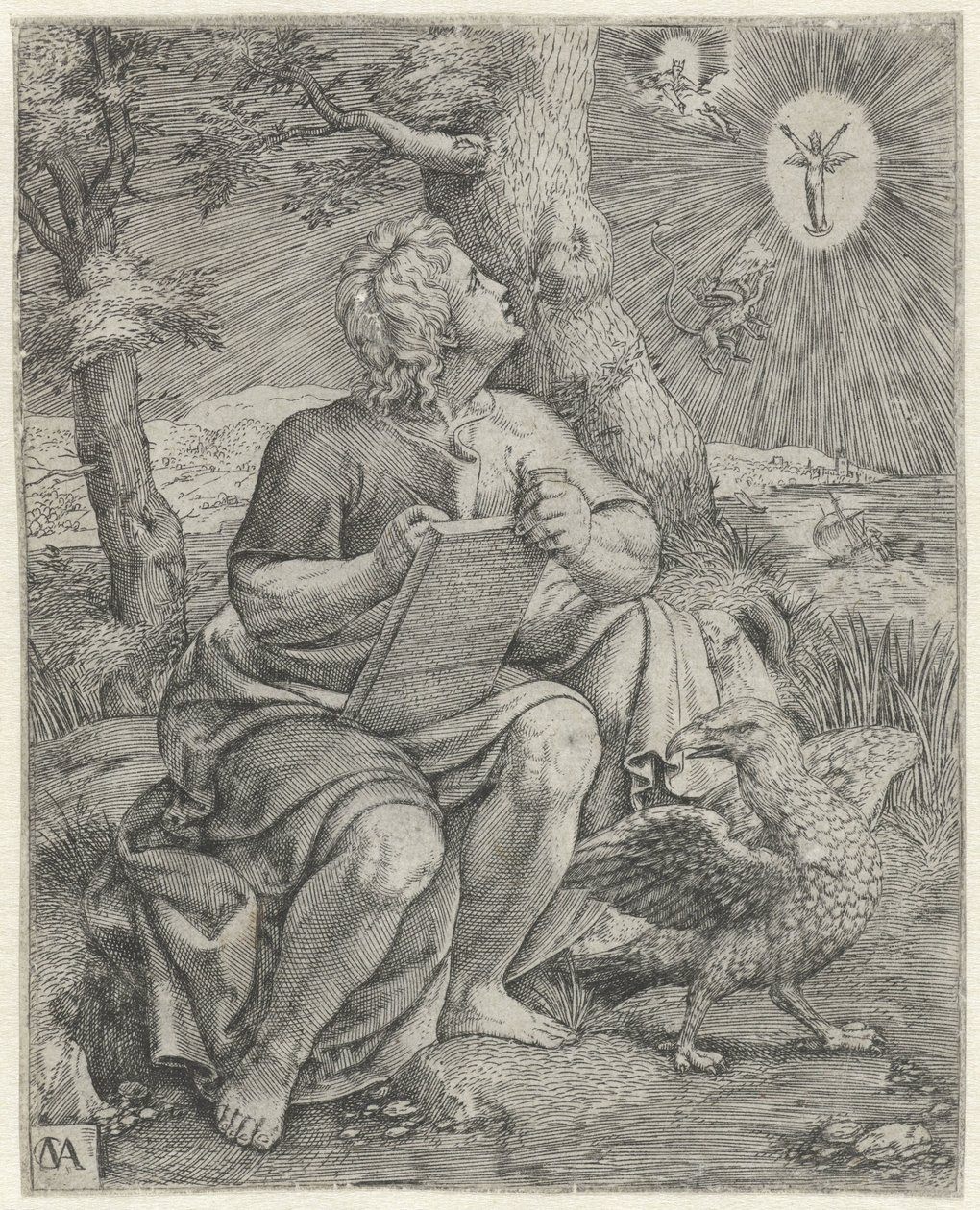 Evangelist John Dört Evangelist (dizi başlığı) by Cornelis Massijs