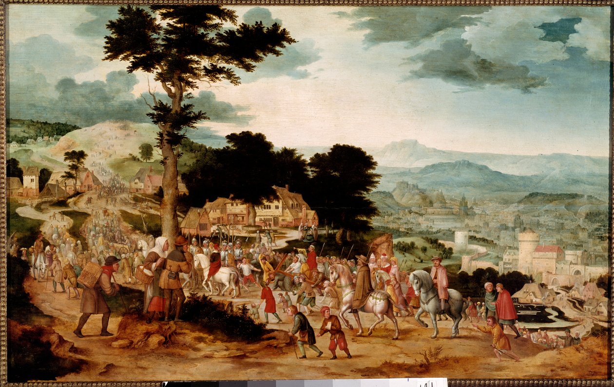 Cornelis Massys (1508-1580) tarafından Calvary Boyama Yolu 16. yüzyıl Prag, Ulusal Galeri by Cornelis Massys