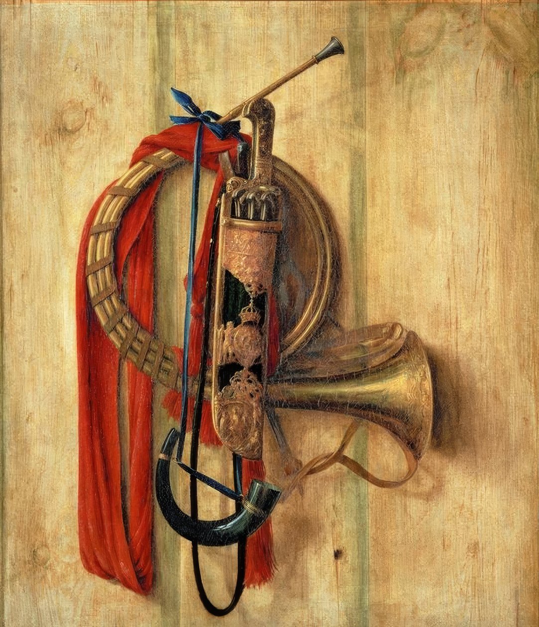 Bir duvarda av cihazı by Cornelis Norbertus Gysbrechts