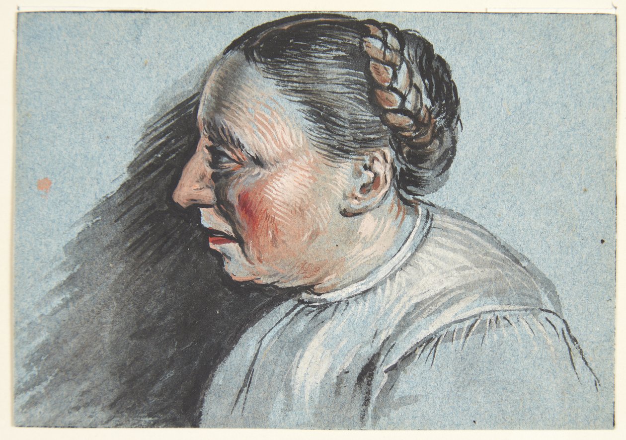 Bir köylü karısının büstü by Cornelis Pietersz Bega