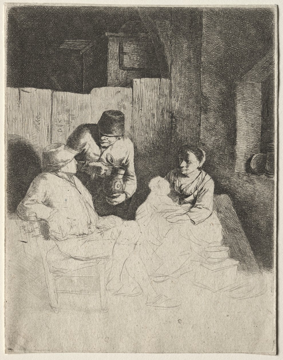 Bir Han'da Oturan Anne by Cornelis Pietersz Bega