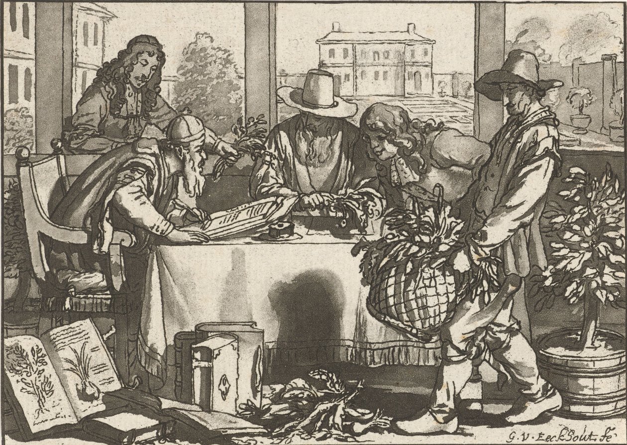 botanikçi by Cornelis Ploos van Amstel (signed by artist)