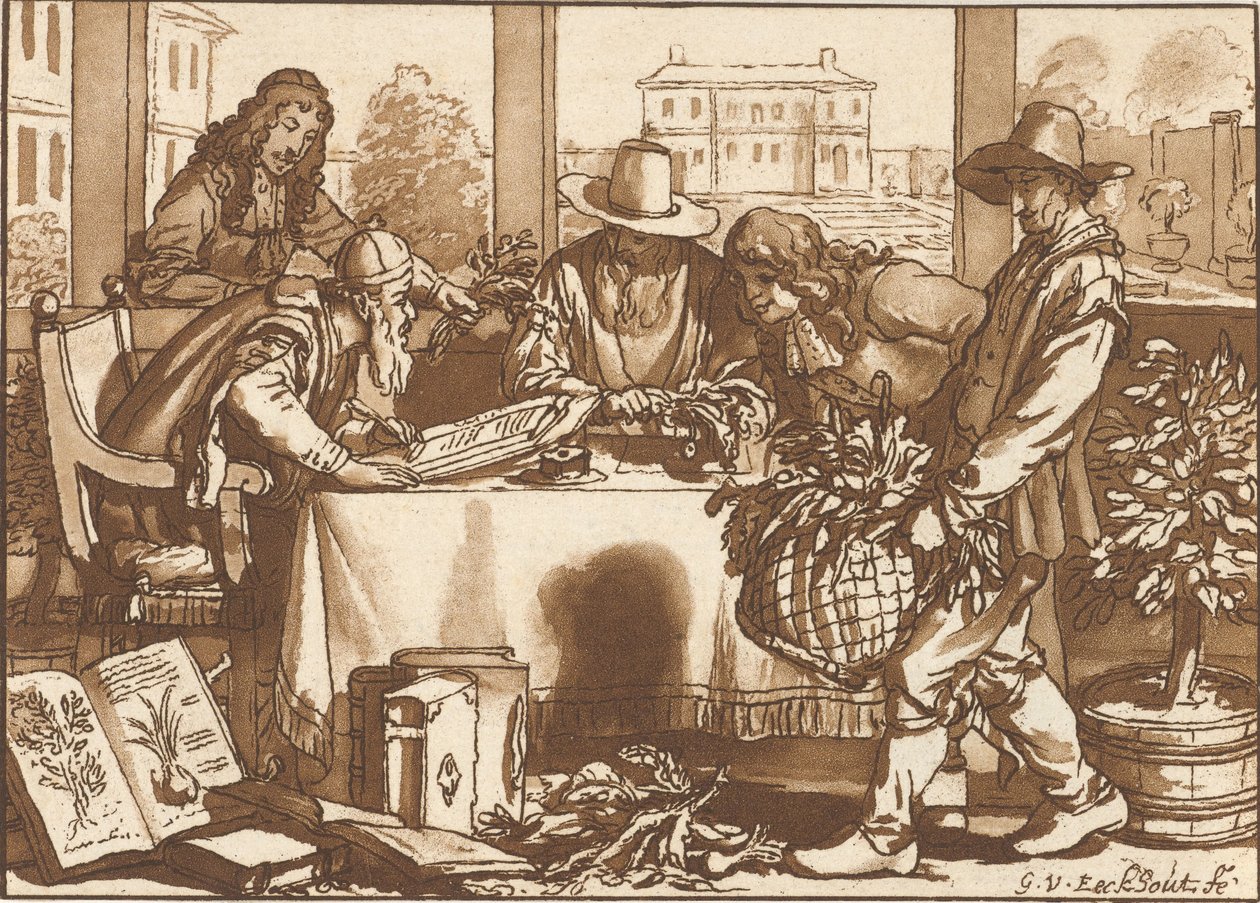 botanikçi by Cornelis Ploos van Amstel (signed by artist)