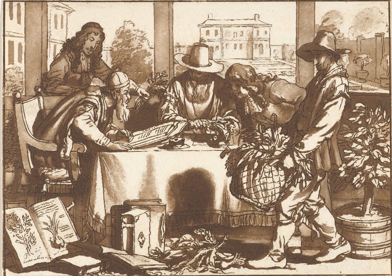 botanikçi by Cornelis Ploos van Amstel (signed by artist)