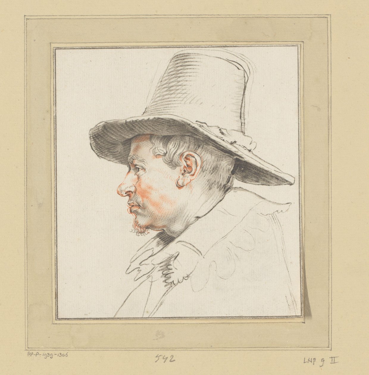 Bilinmeyen bir adamın portresi by Cornelis Ploos van Amstel (signed by artist)