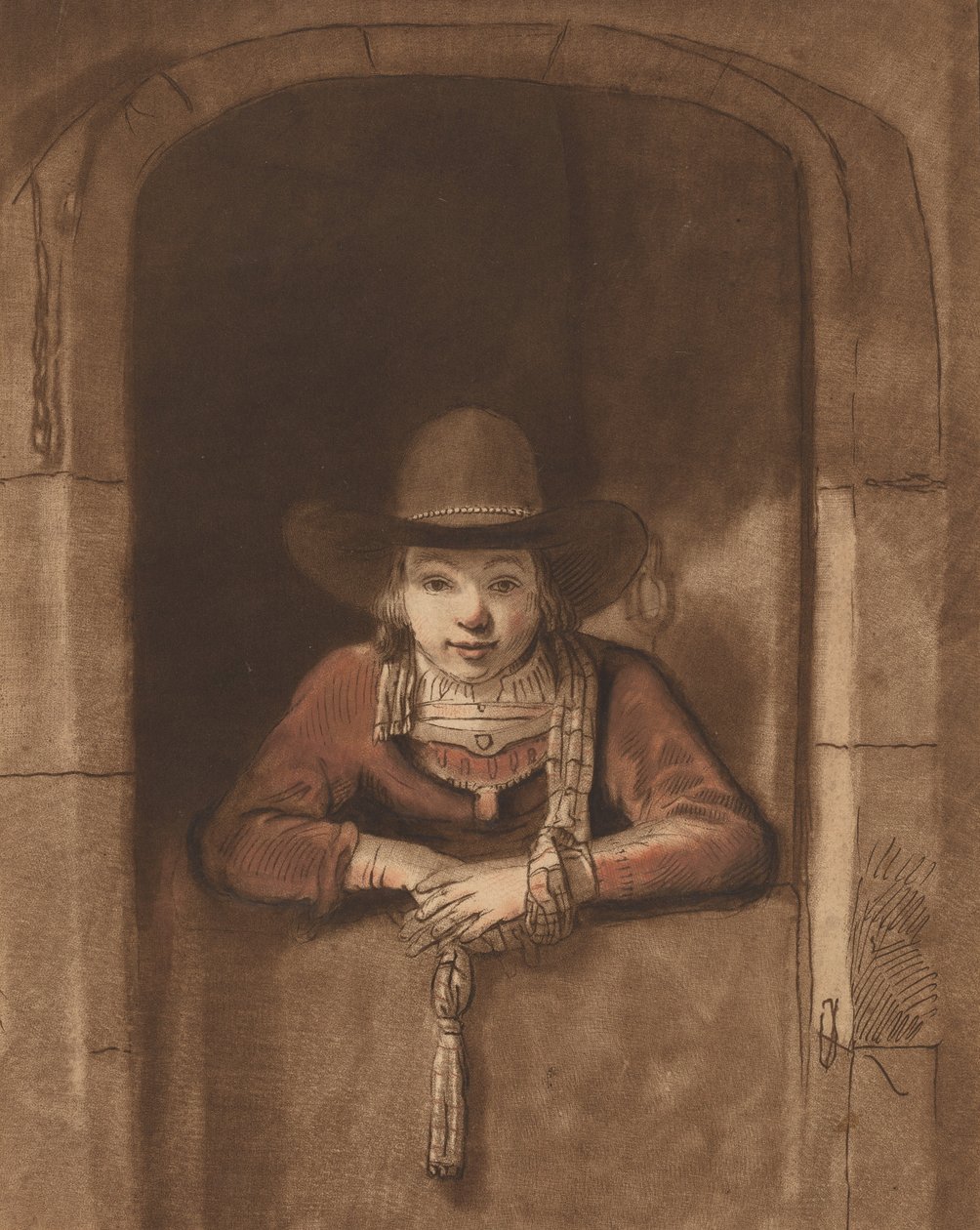 Alt Kapıya Yaslanan Çocuk, 1763, 1765