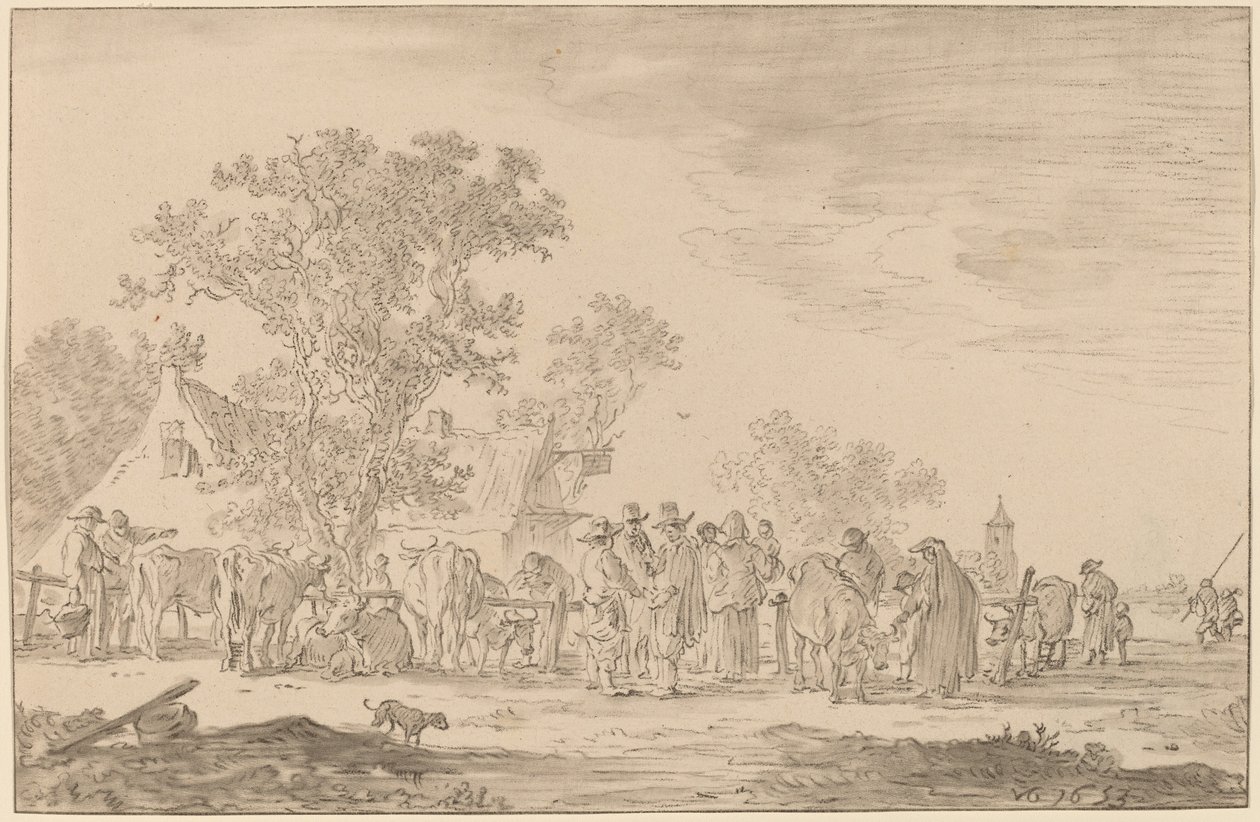 Sığır Pazarı, 1767. by Cornelis Ploos van Amstel