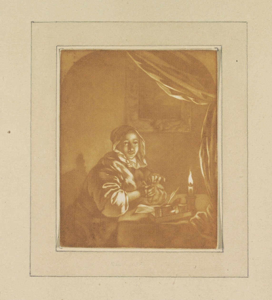 Mum ışığında bayan by Cornelis Ploos van Amstel