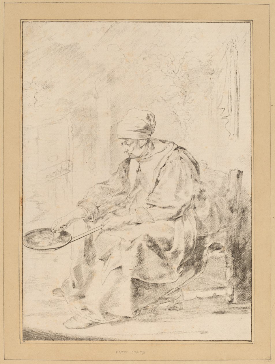 gözleme kadın by Cornelis Ploos van Amstel