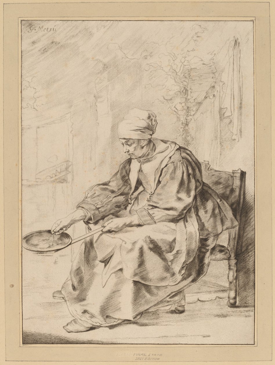 gözleme kadın by Cornelis Ploos van Amstel