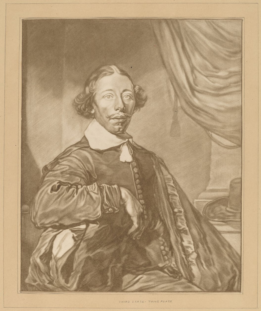 Oturan Bir Adamın Portresi by Cornelis Ploos van Amstel