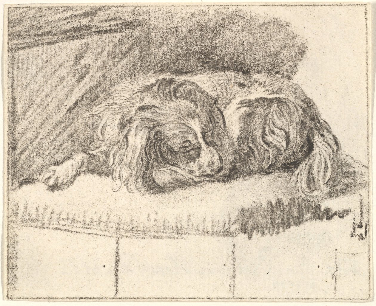 Uyuyan Köpek, 1777. by Cornelis Ploos van Amstel