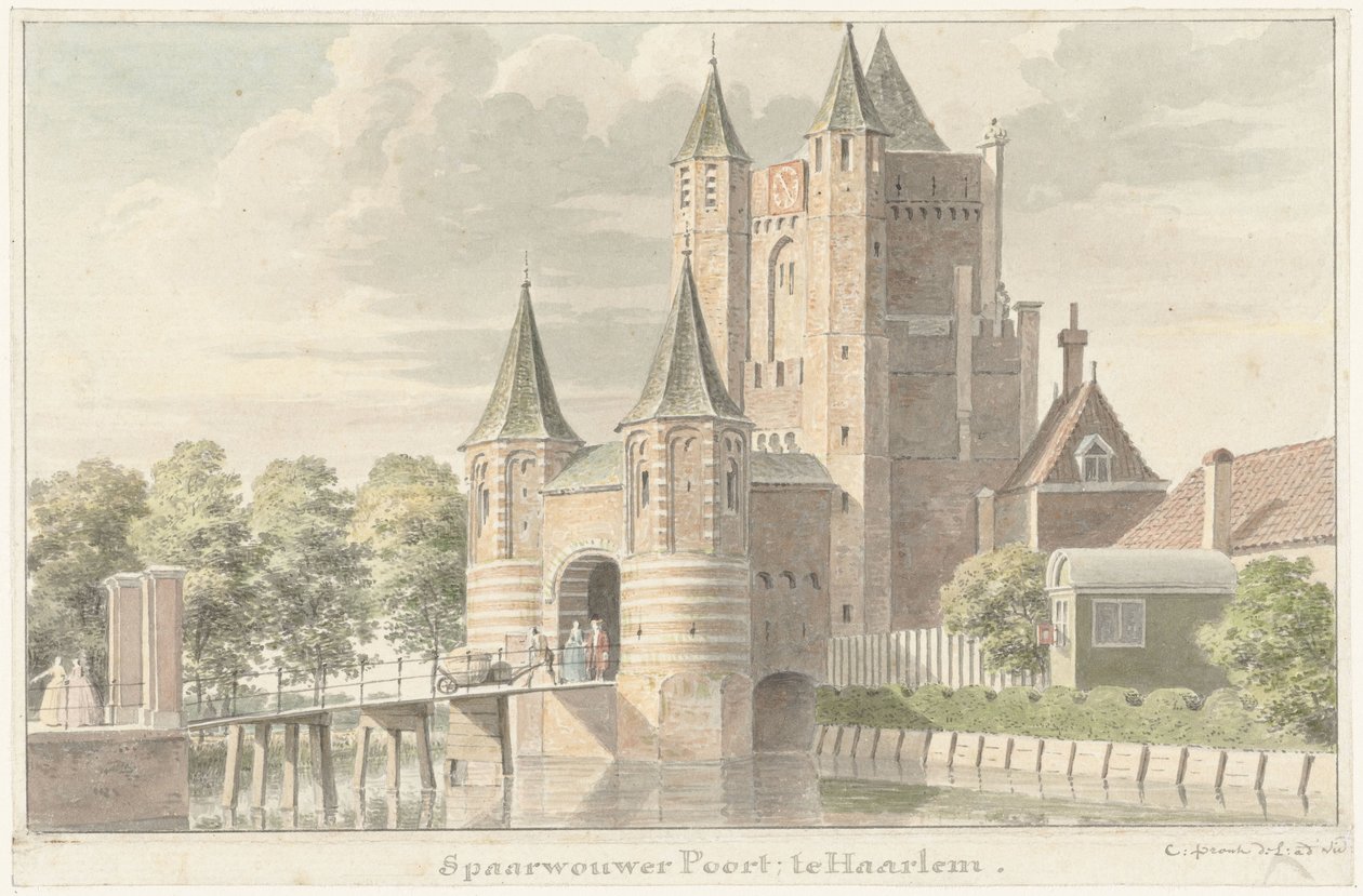 Haarlem'deki Spaarnwouder kapısı by Cornelis Pronk
