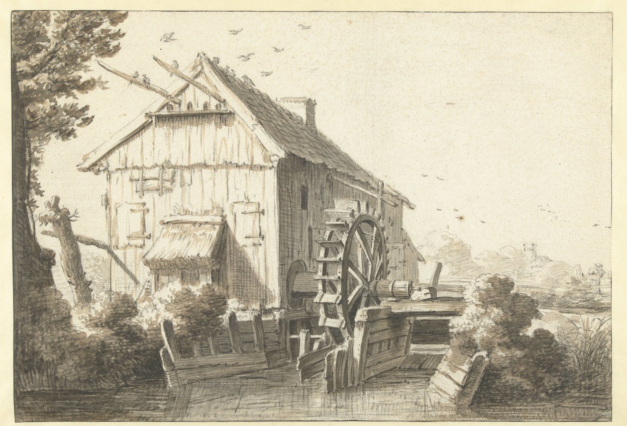 su değirmeni by Cornelis Saftleven (attributed to)