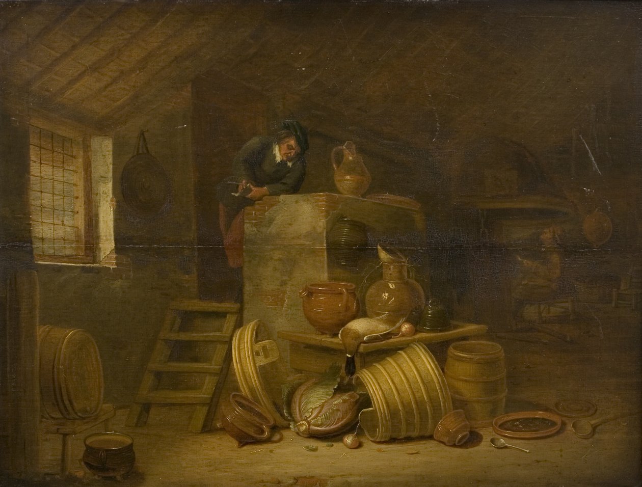 Bir Mutfağın İç Mekanı by Cornelis Saftleven