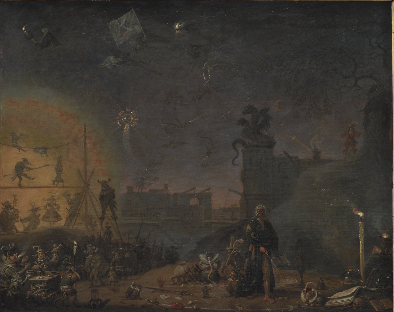 Pazar Çocuğunun Vizyonu by Cornelis Saftleven