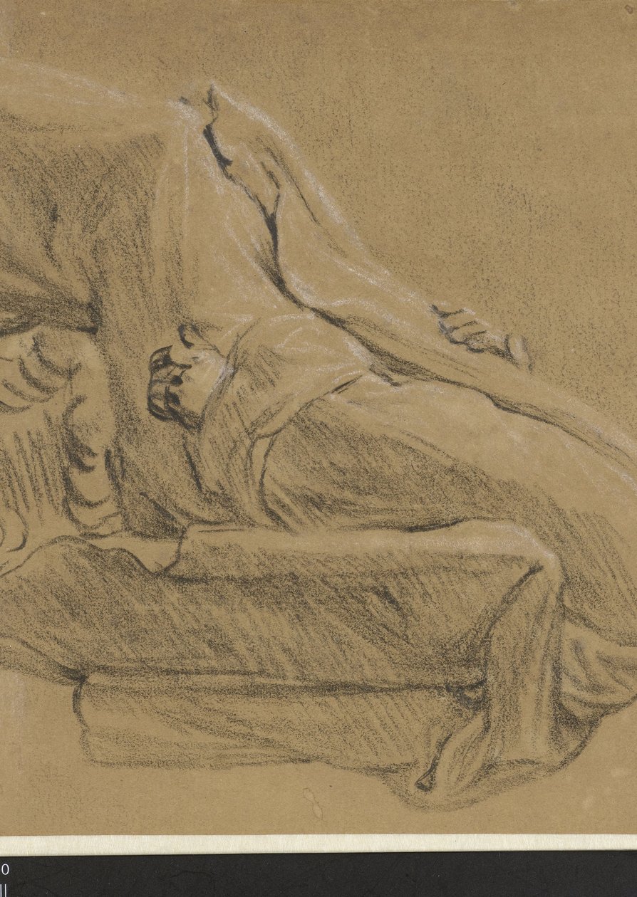 Oturan adam, sola by Cornelis Saftleven