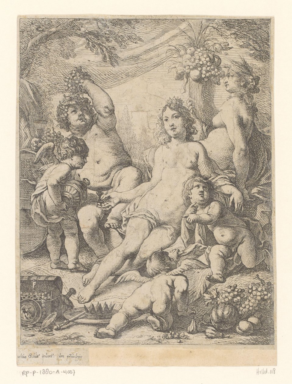 Baküs, Venüs ve Ceres by Cornelis Schut (I)