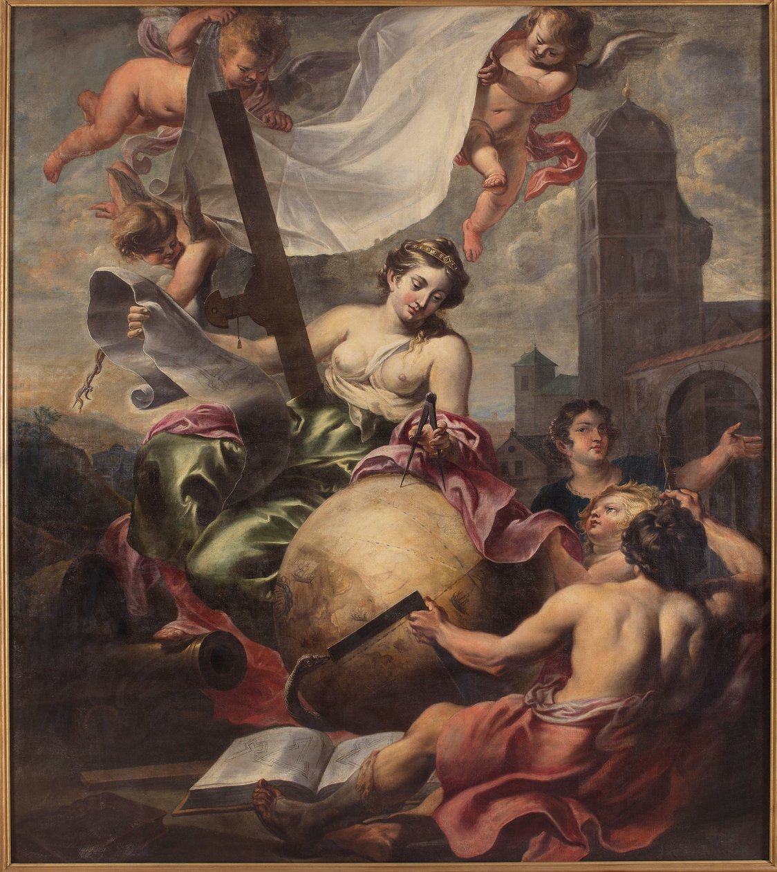 Geometri Alegorisi, 17. Yüzyılın İlk Yarısı.. by Cornelis Schut