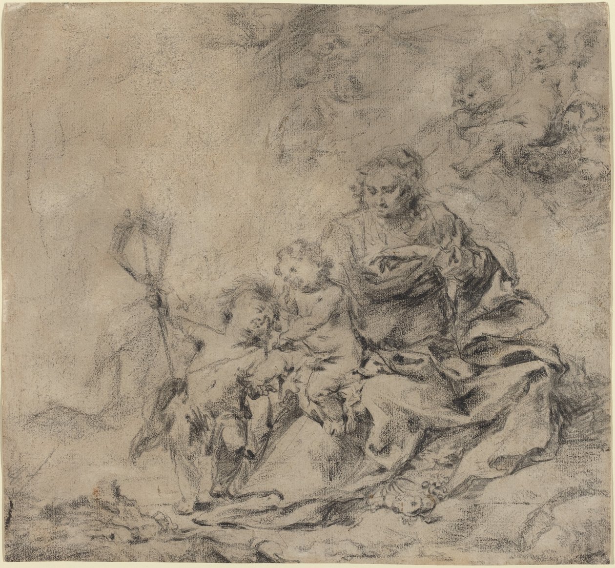 Vaftizci Yahya ile Bakire ve Çocuk by Cornelis Schut I