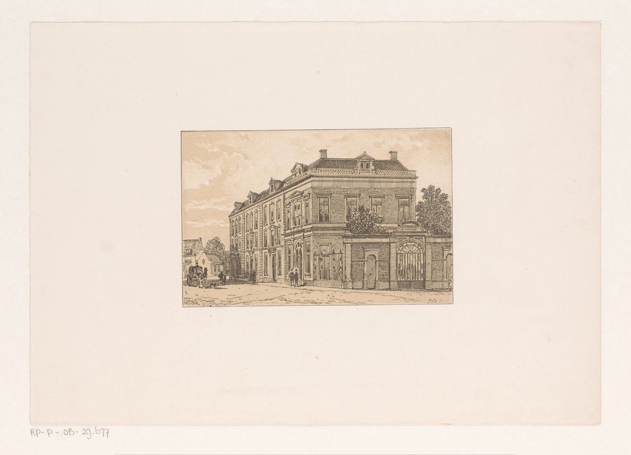 On sekizinci yüzyıldan kalma ev bloğu by Cornelis Springer (possibly)