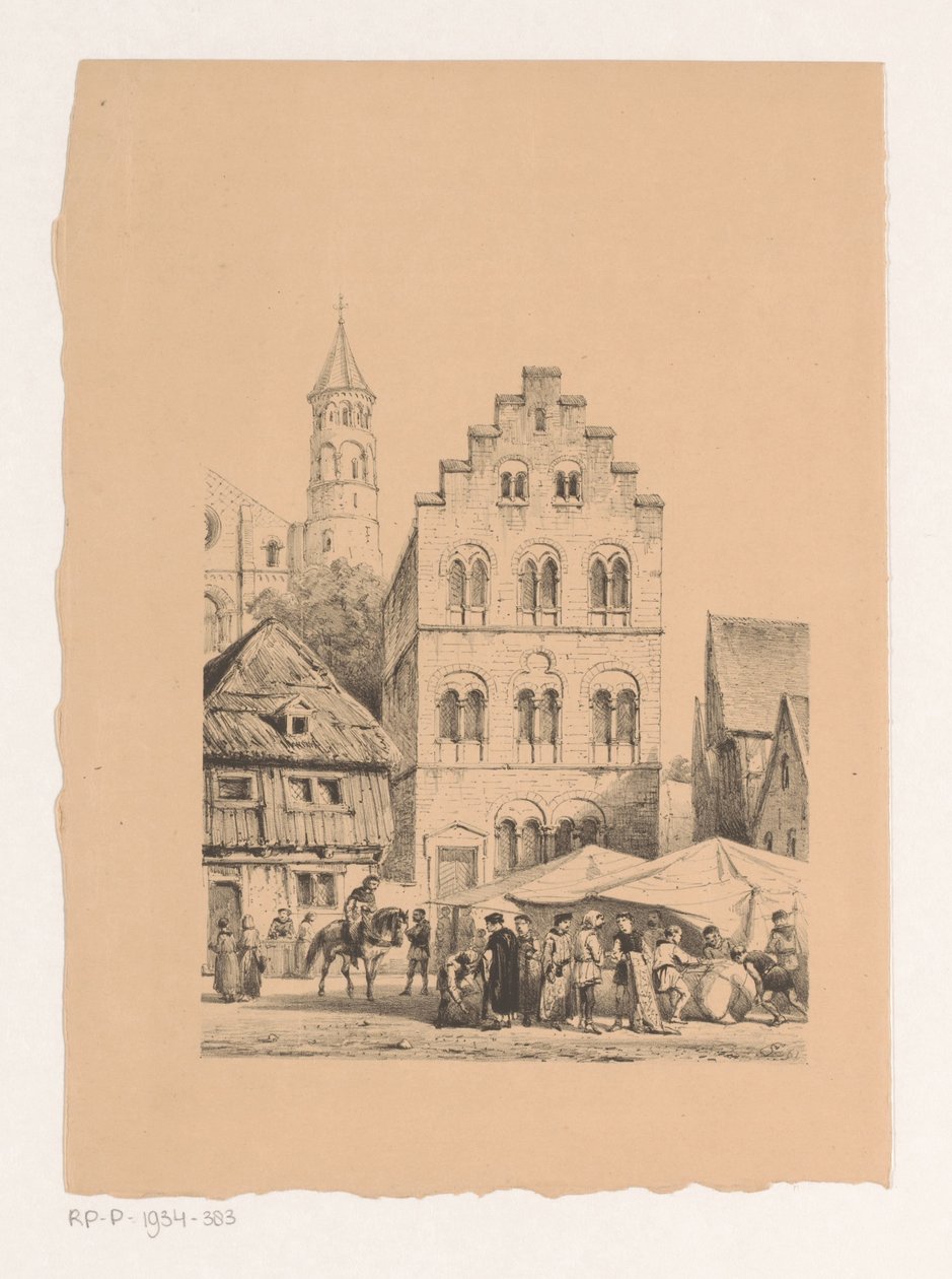12. yüzyıl evleri Taş evler 12. yüzyıl by Cornelis Springer