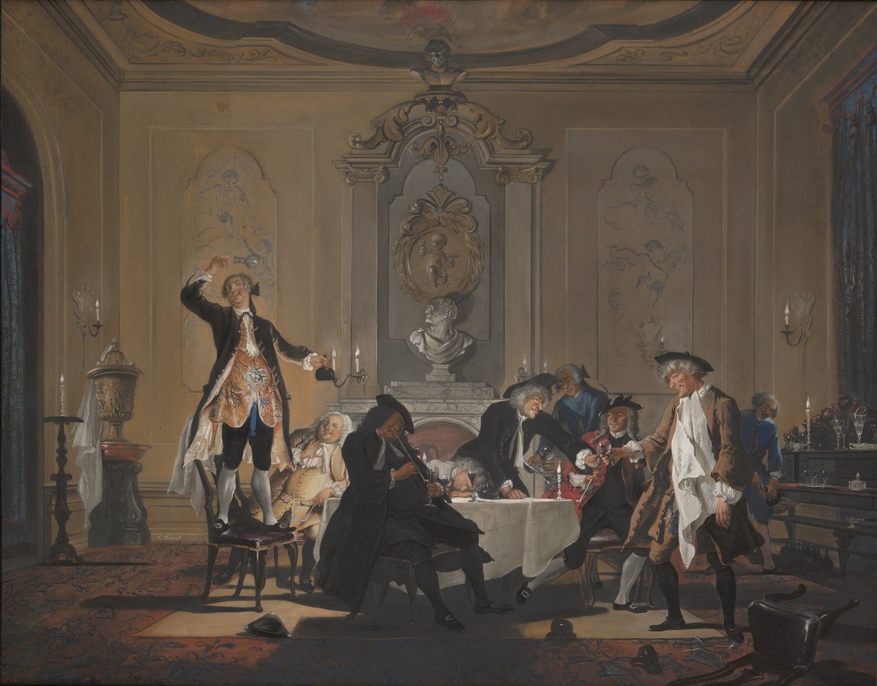 "Evde dedikodu çıktı" by Cornelis Troost