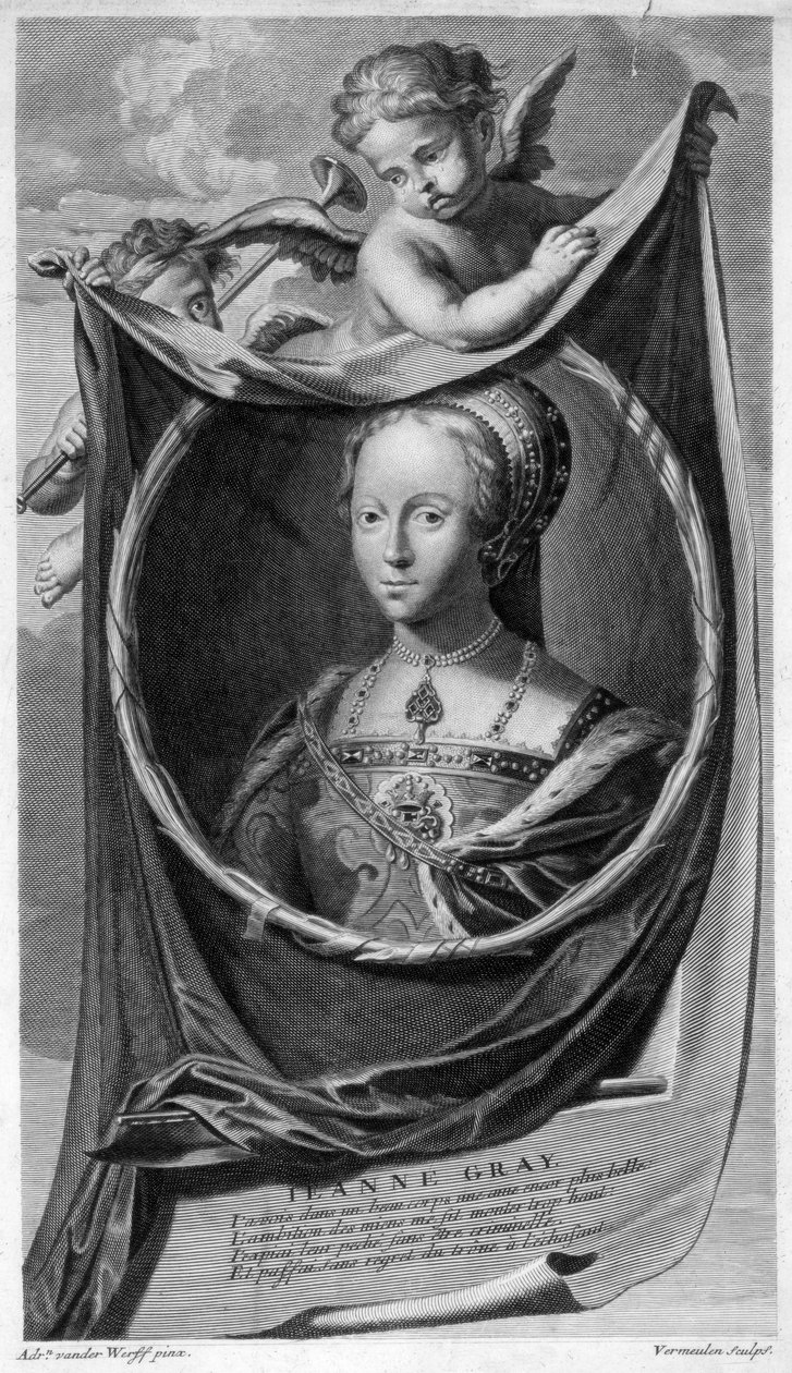 Leydi Jane Gray, İngiltere Kraliçesi. by Cornelis Vermeulen