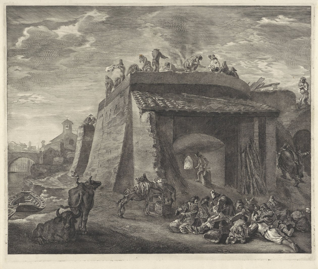 Büyük kireç fırını by Cornelis Visscher (II)