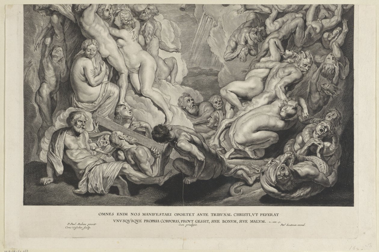 Son Yargı (alt plaka) by Cornelis Visscher (II)