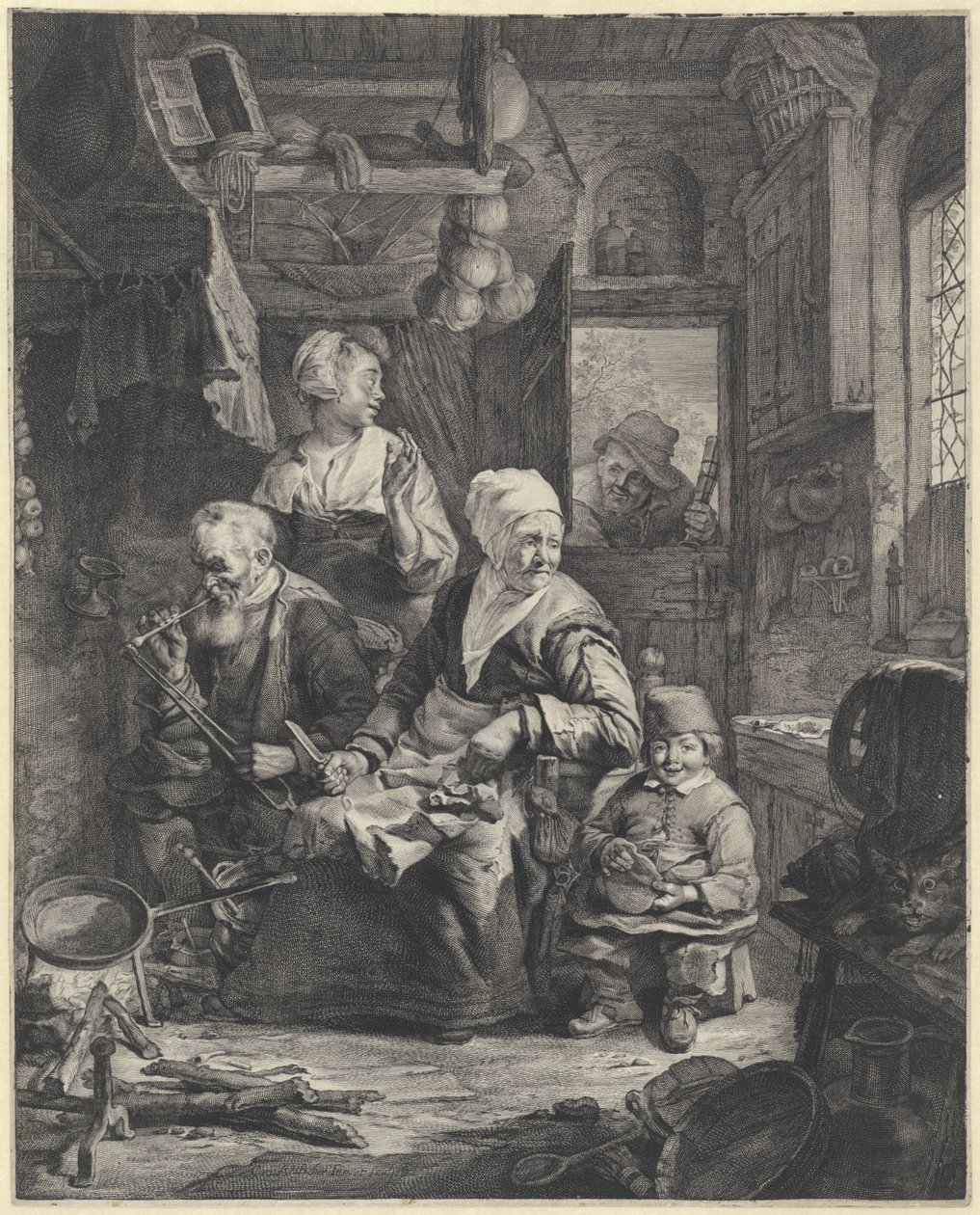 gözleme yapımcısı by Cornelis Visscher (II)
