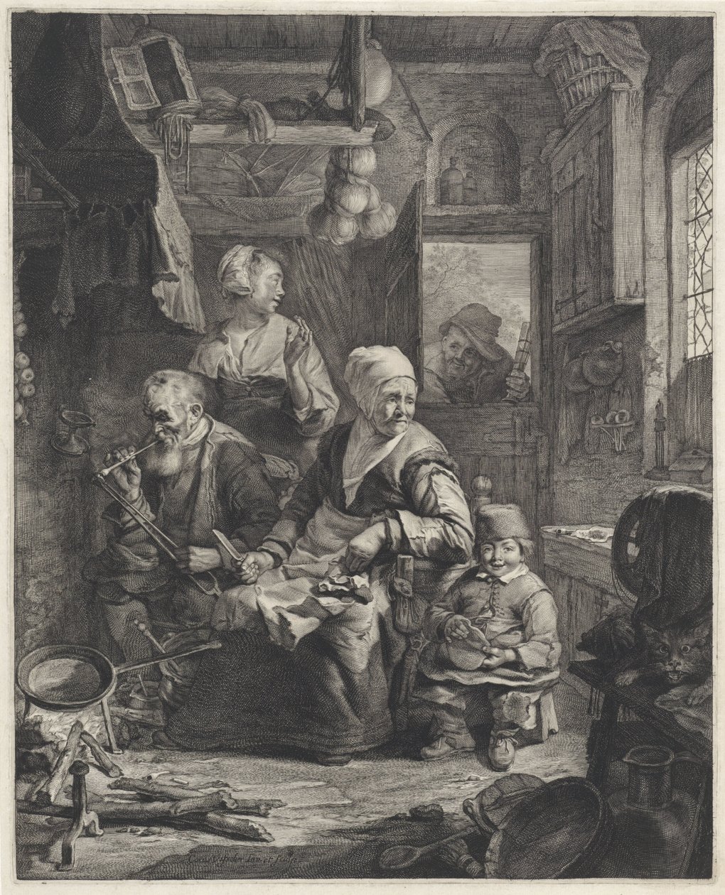 gözleme yapımcısı by Cornelis Visscher (II)