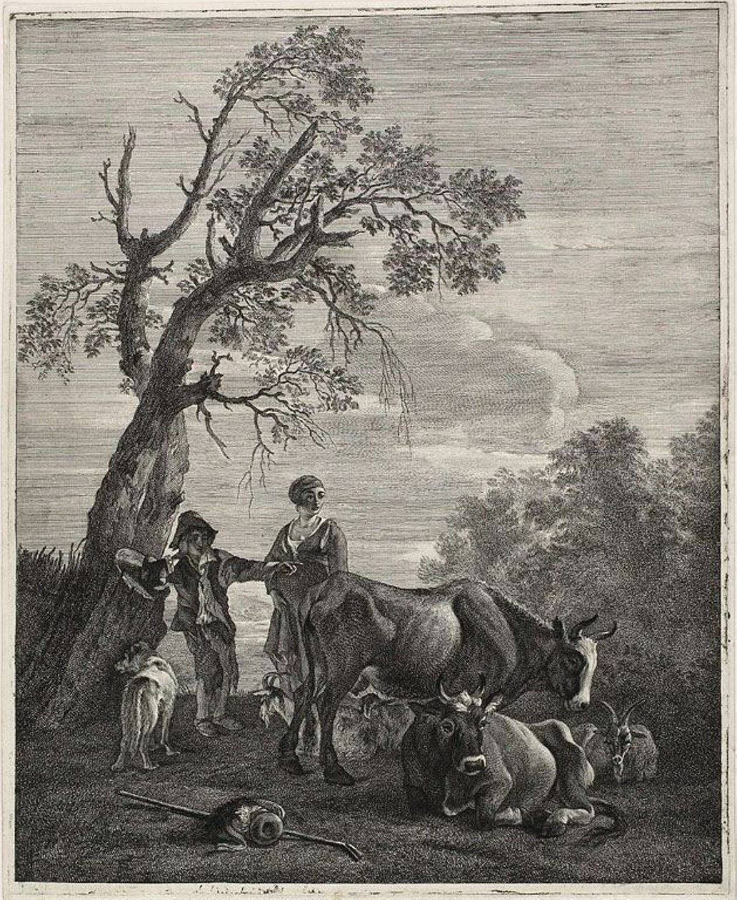 Dinlenen Bir Sürü by Cornelis Visscher