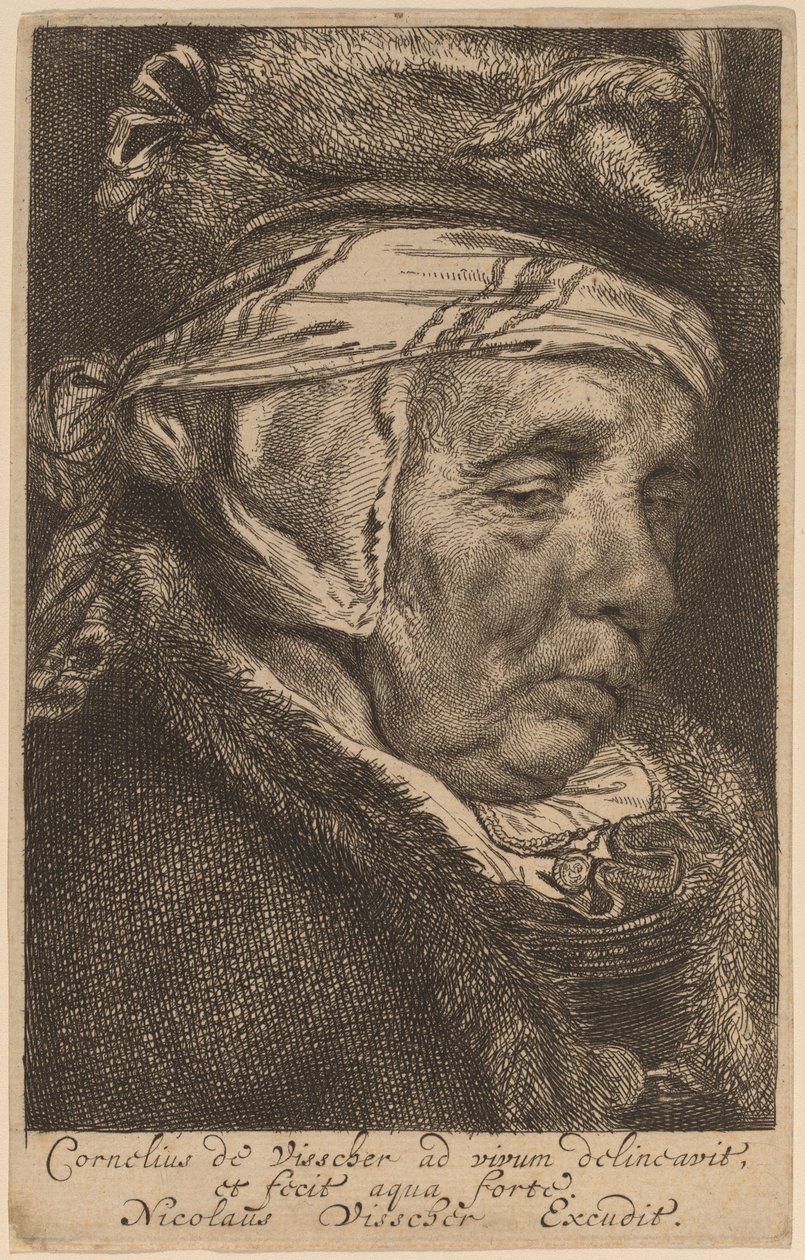 Yaşlı Bir Kadının Başı (Visscher