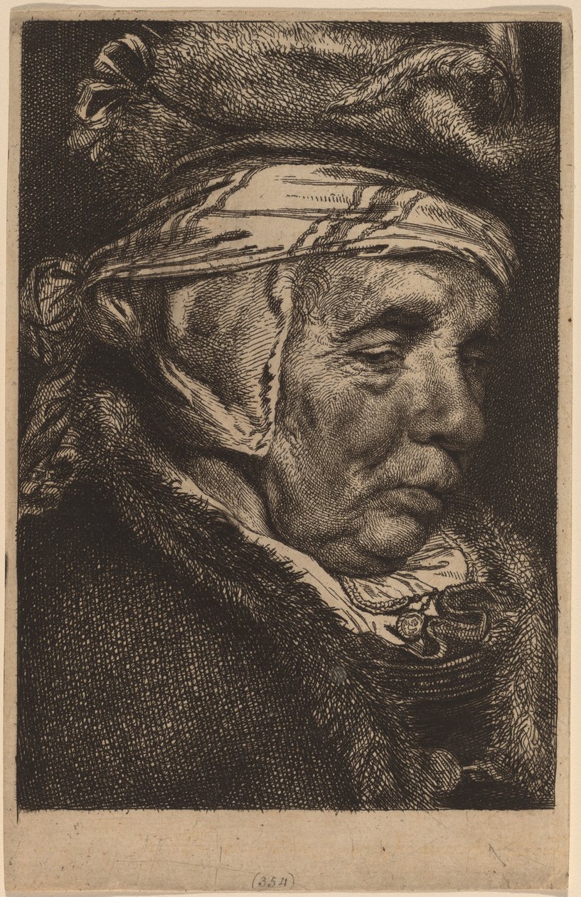 Yaşlı Bir Kadının Başı (Visscher