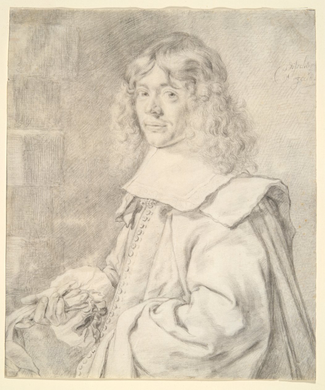 Genç Bir Adamın Portresi by Cornelis Visscher