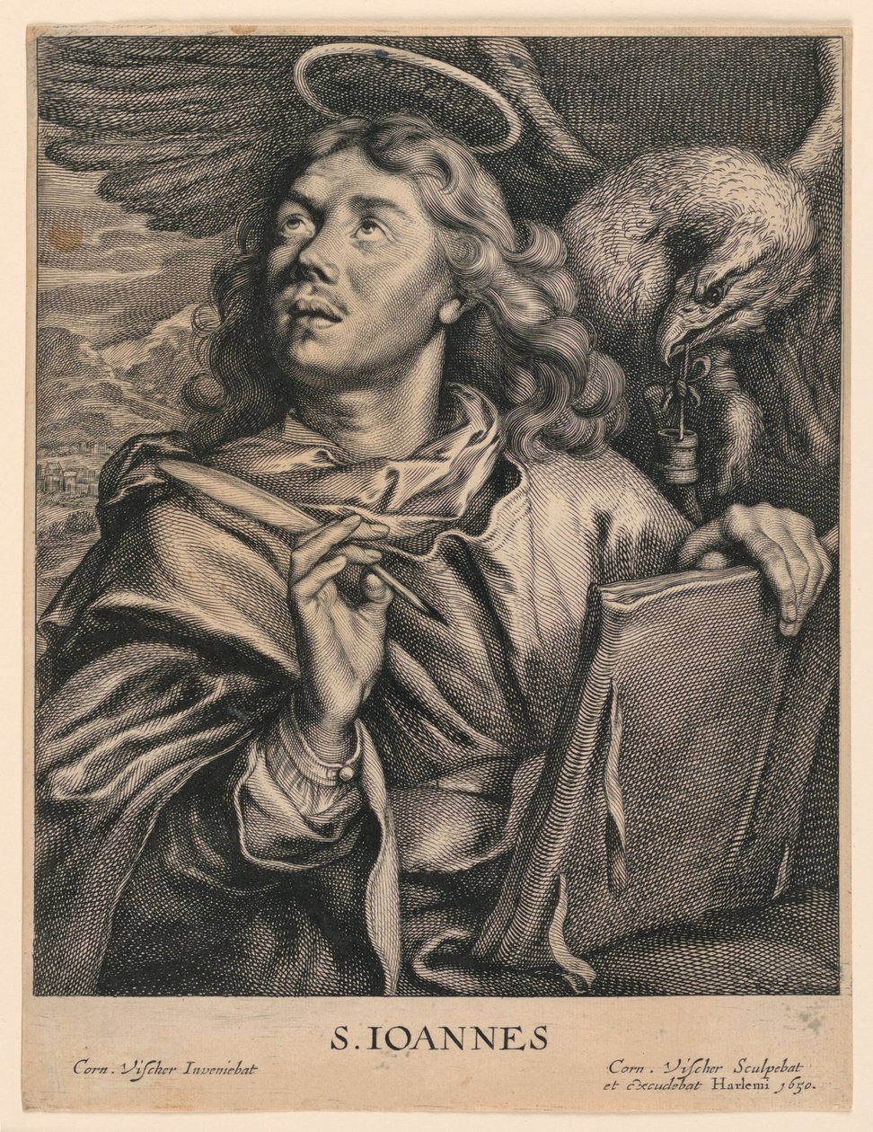 Aziz John the Evangelist (S. Ioannes) by Cornelis Visscher