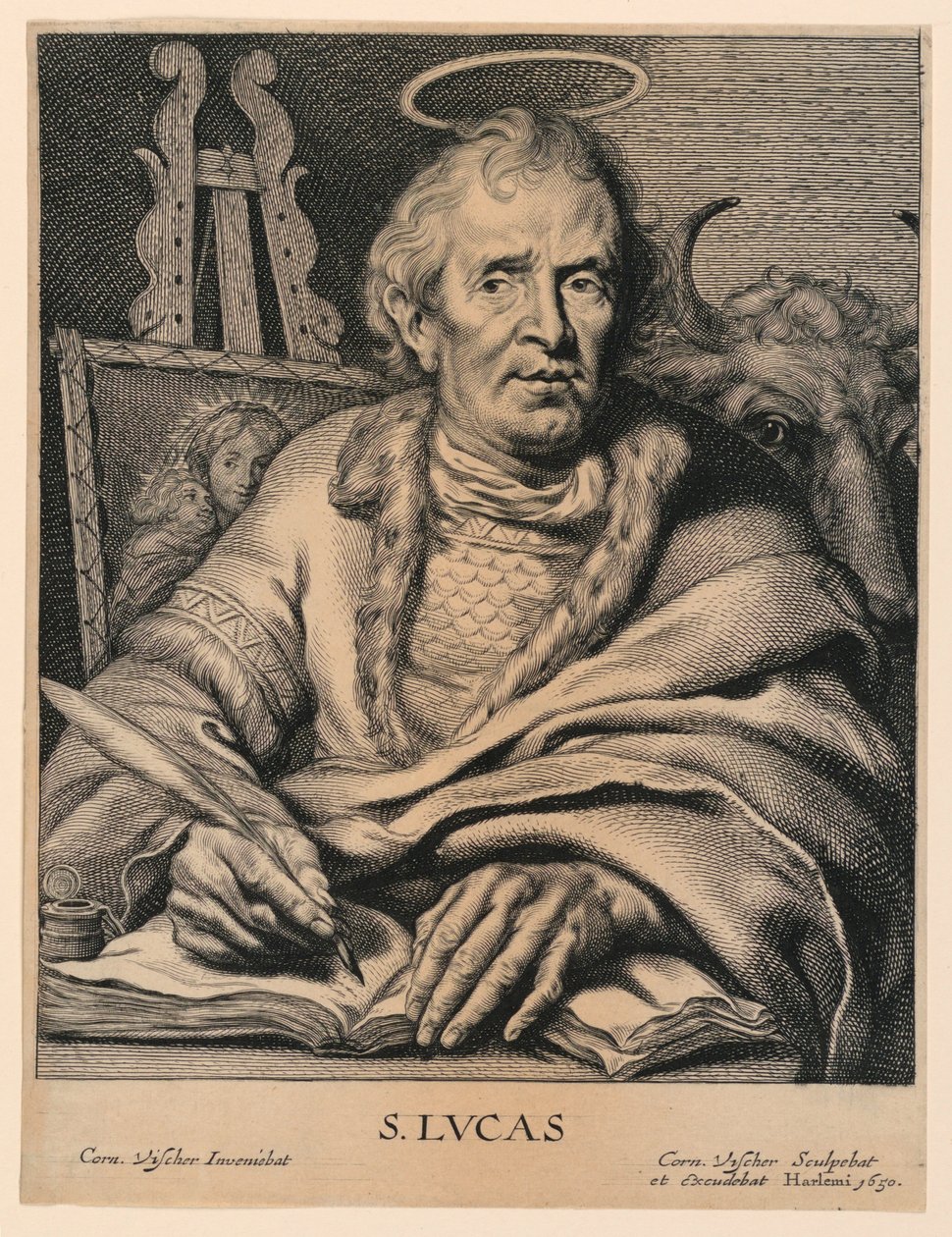 Aziz Luke (S. Lvcas) by Cornelis Visscher