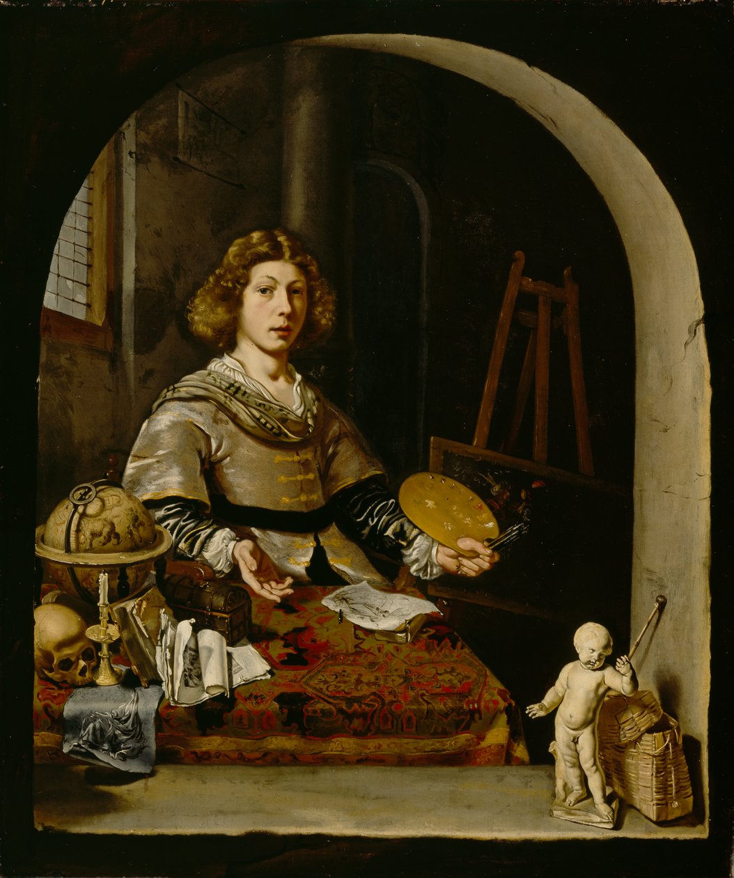Stüdyosunda Sanatçı, c.1665-70 by Cornelis attr. to Bisschop