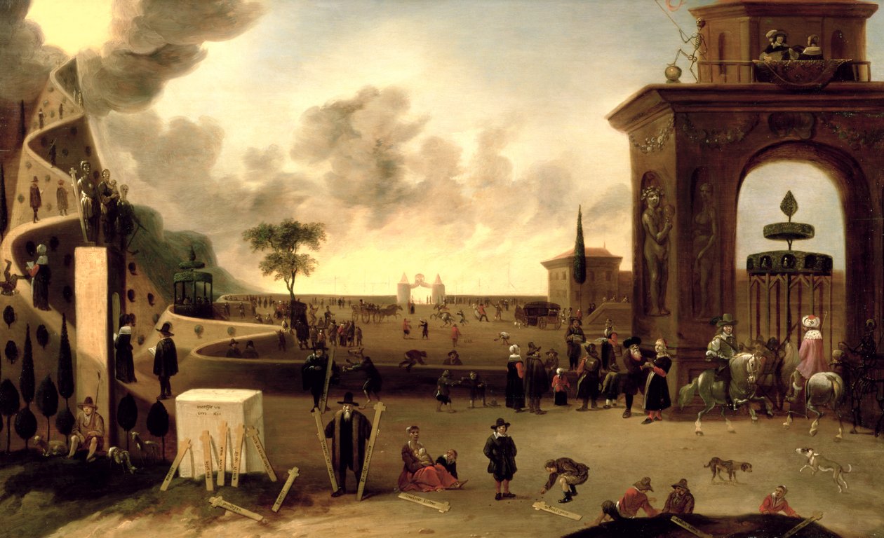 Cennetin Dar Kapısı ve Cehennemin Geniş Kapısı by Cornelis de Bie