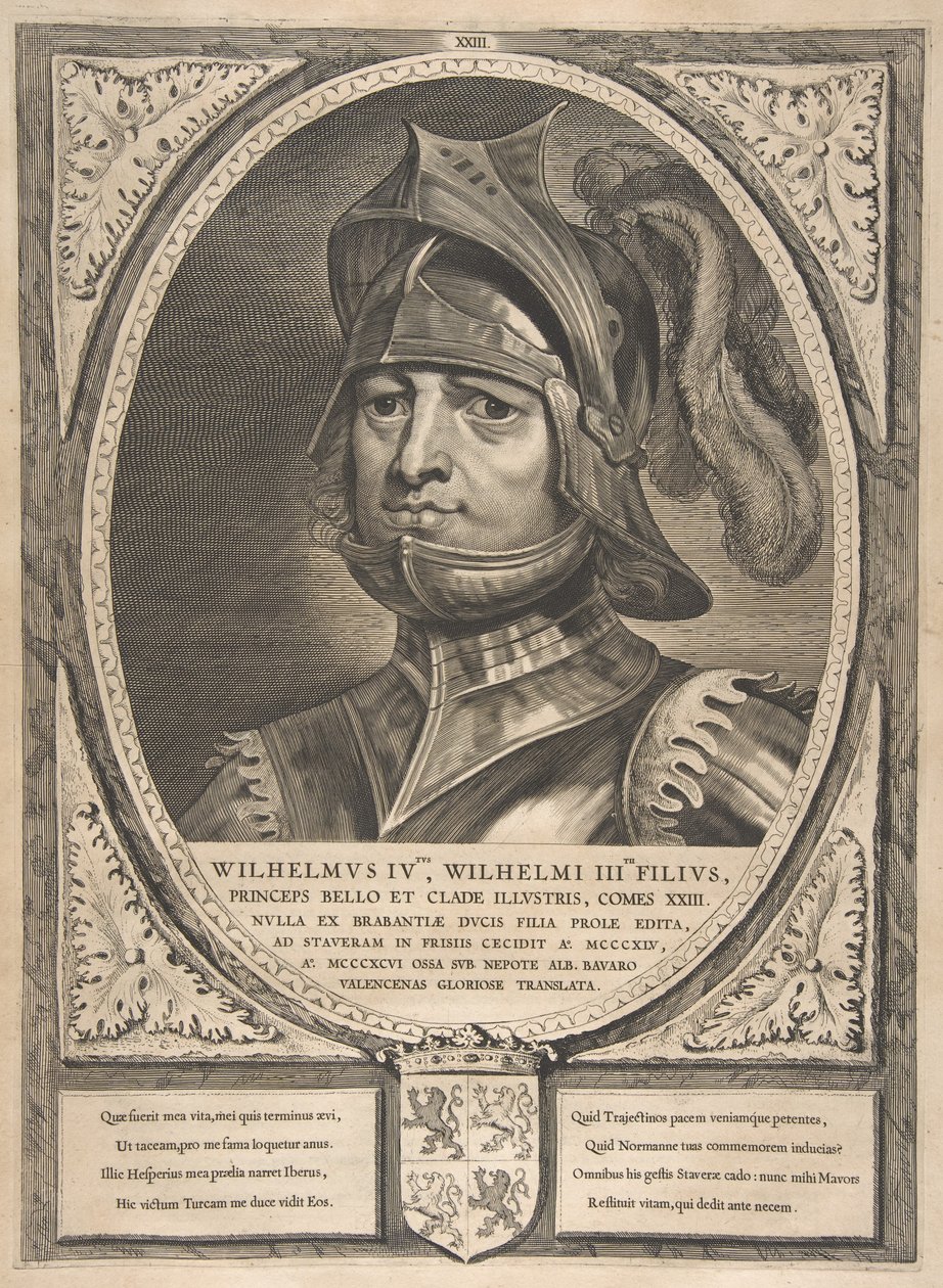 Hollanda, Zeeland ve Batı Frizya Kontları ve Kontesleri dizisinden William IV, 1650.. by Cornelis de Visscher