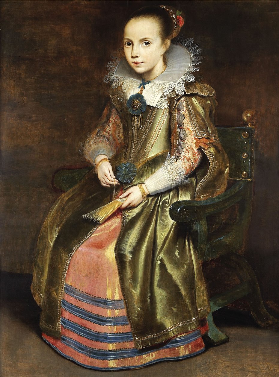 küçük bir kız olarak Elisabeth Vekemans by Cornelis de Vos