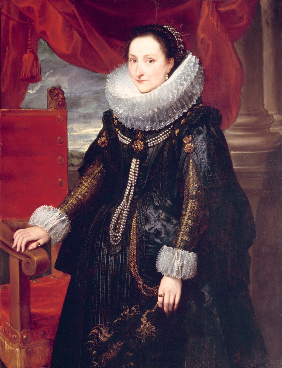 Bir Kadının Portresi. by Cornelis de Vos
