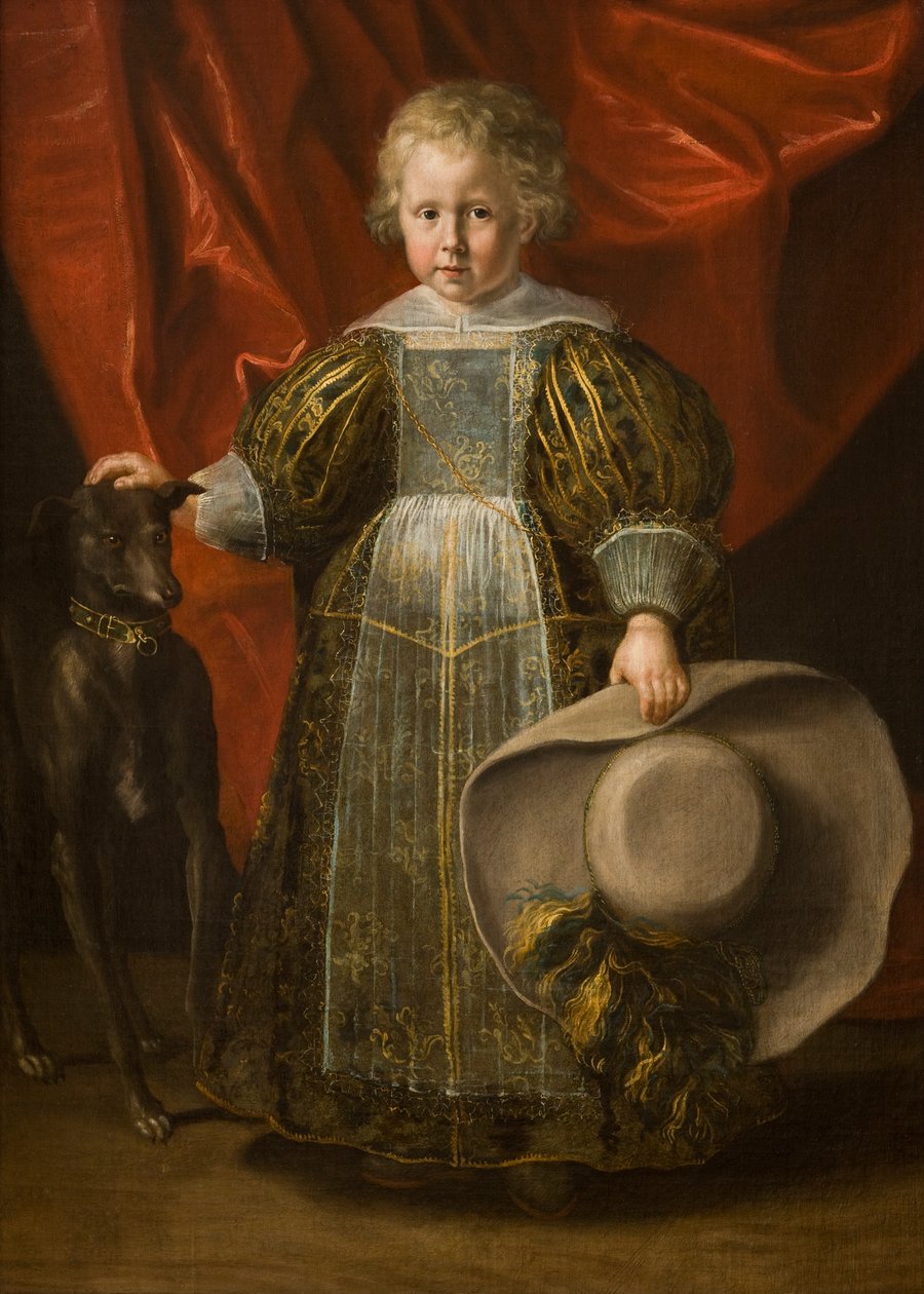 Köpekli bir çocuğun portresi, yaklaşık 1620 (tuval üzerine yağlı boya) by Cornelis de Vos