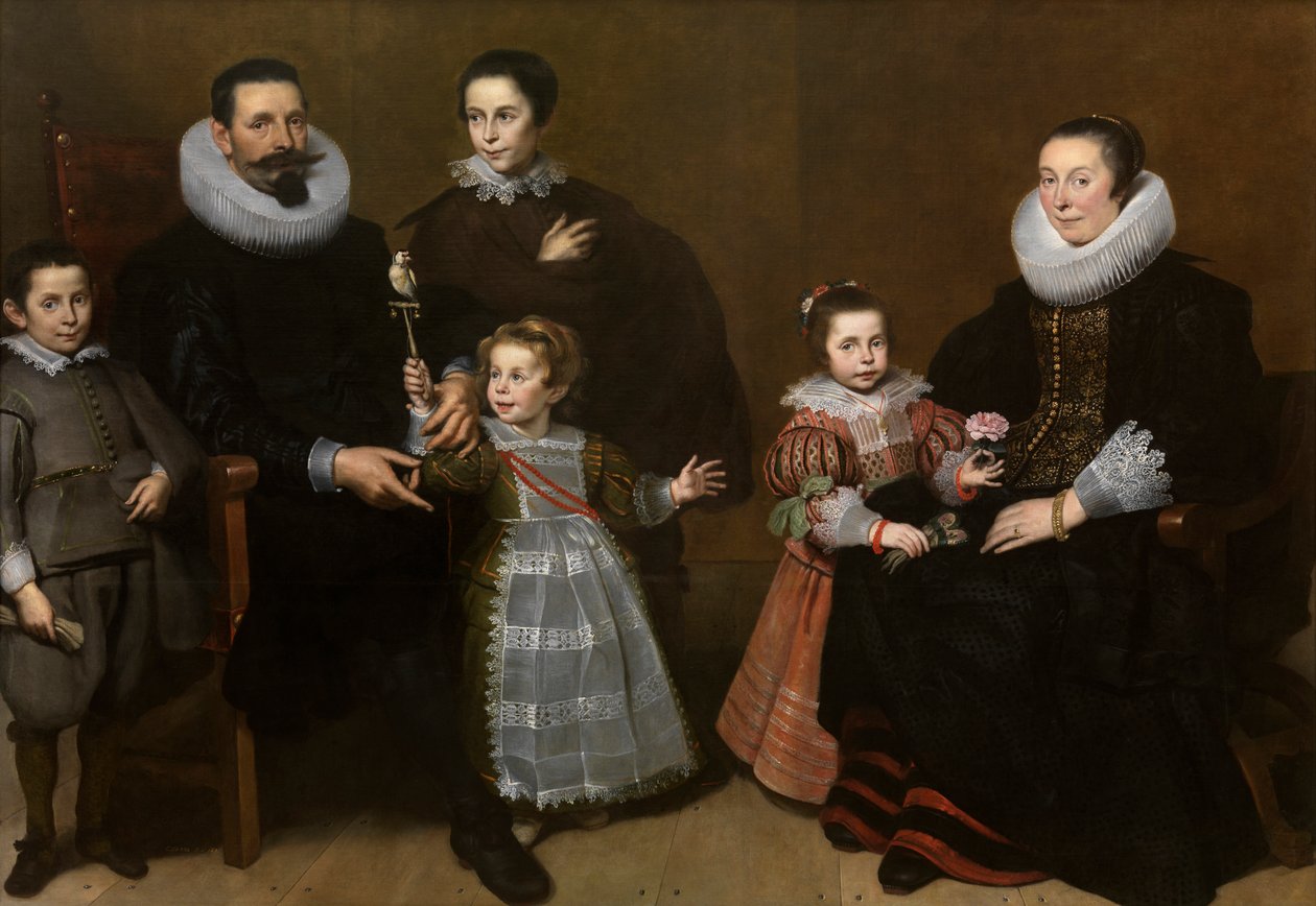 bir aile portresi by Cornelis de Vos