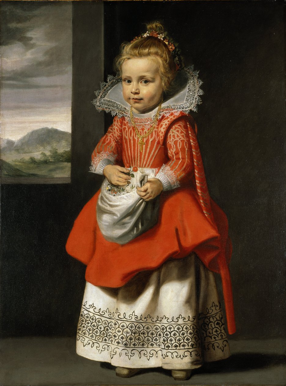 Sanatçının kızının portresi, Magdalena de Vos, c.1623-24 (tuval üzerine yağlı boya) by Cornelis de Vos