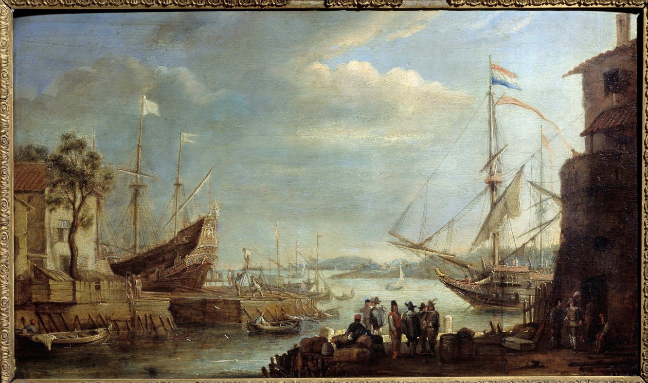 17. yüzyılda deniz limanı Cornelius de Waez