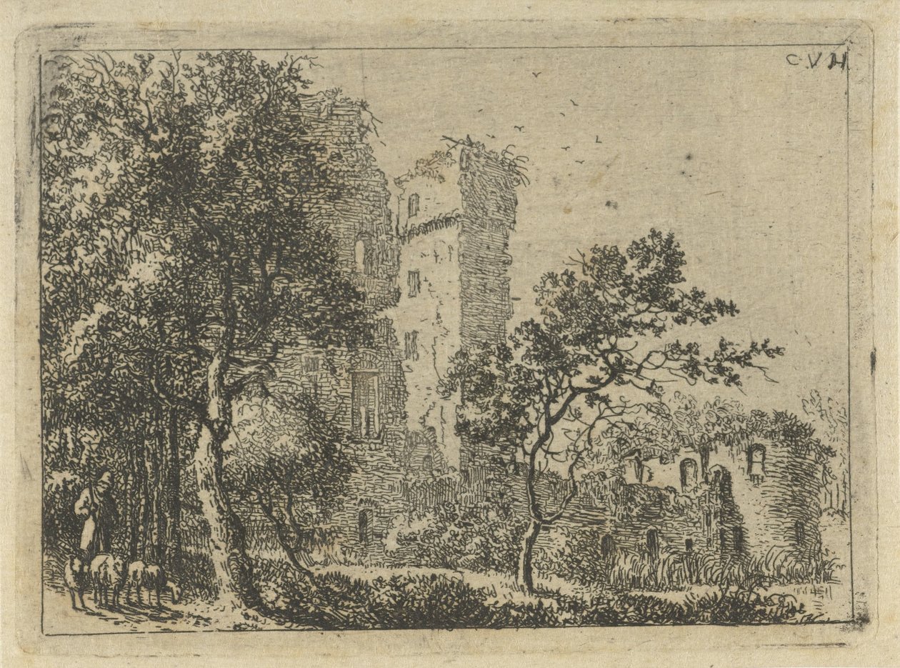 Duurstede Kalesi Harabeleri by Cornelis van Hardenbergh