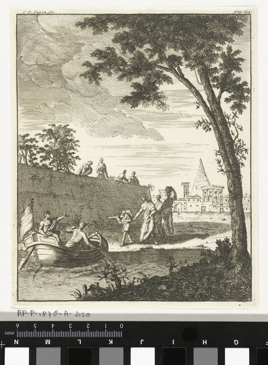 Tekne ile manzara by Cornelis van Jagen
